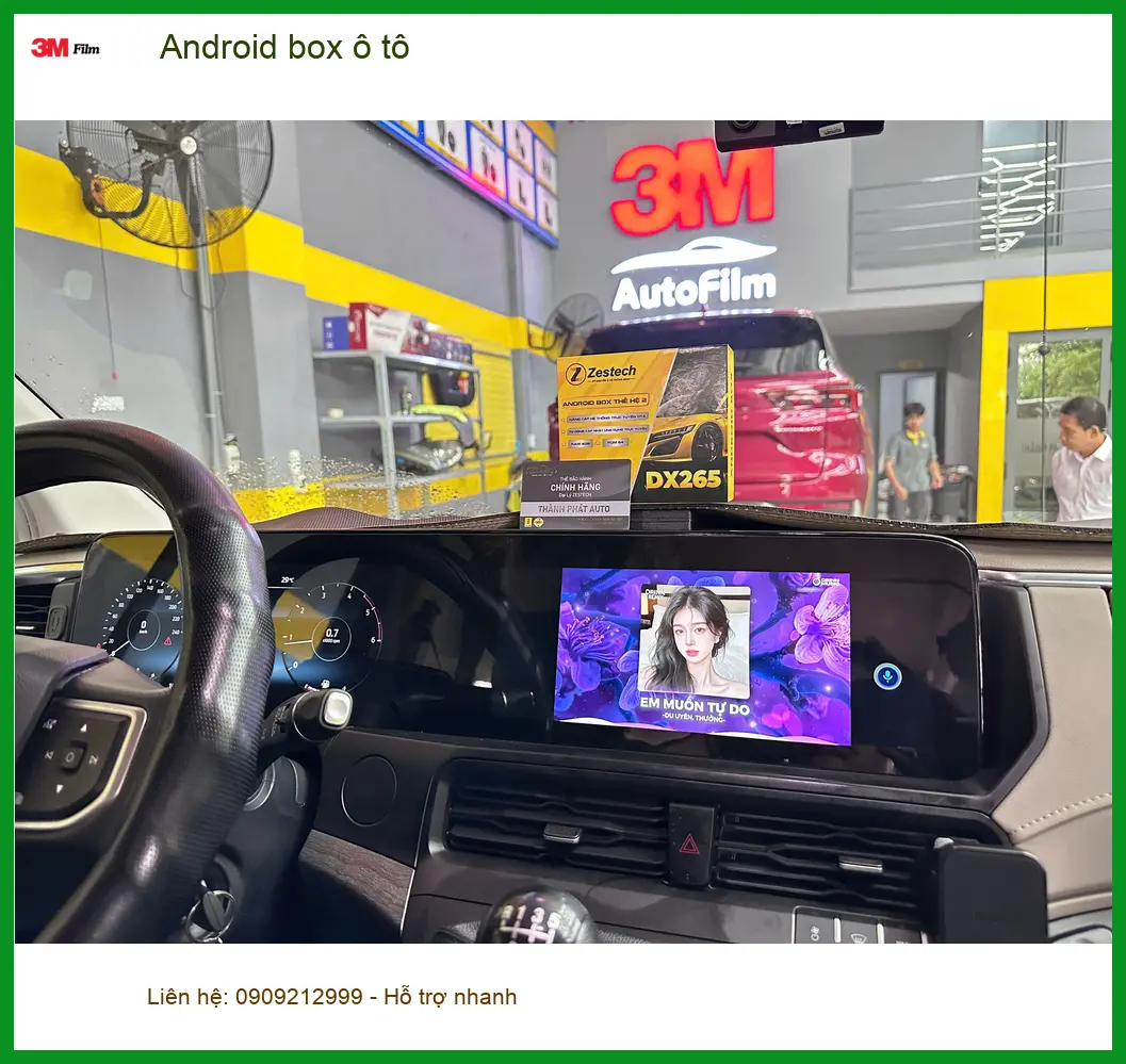Anh Minh lắp Android box ô tô cho Honda CRV tại Gò Vấp để giải trí đa phương tiện ảnh thực tế 4