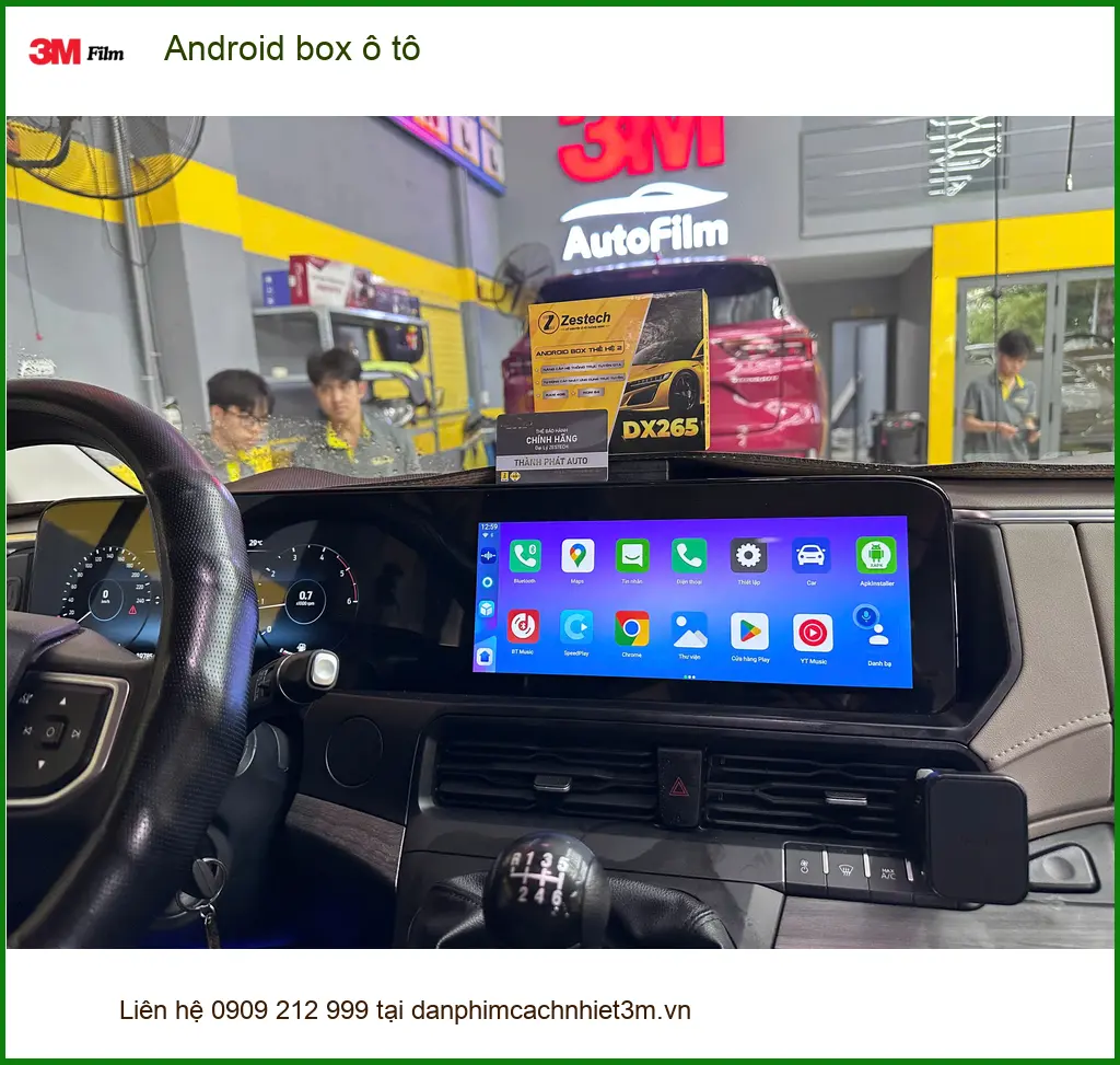 Chú Tùng nâng cấp Android box ô tô Quận Tân Bình vì muốn giải trí đa phương tiện