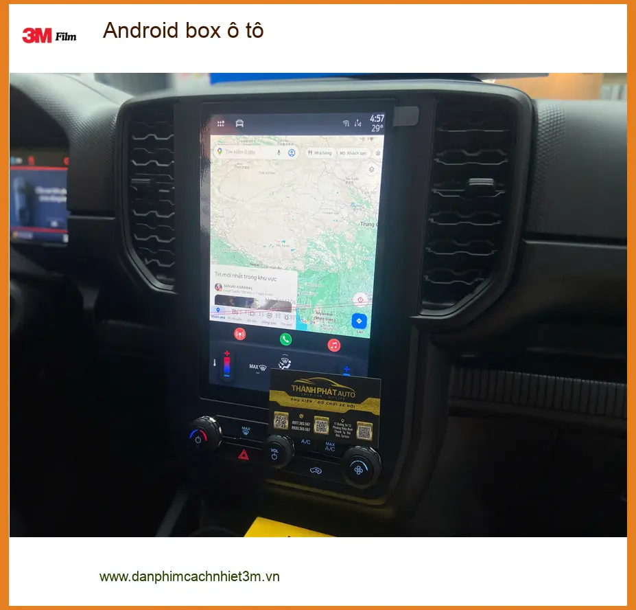 Chú Tấn lắp Android box ô tô cho Honda CRV tại Quận 9 để cả nhà giải trí ảnh thực tế 2