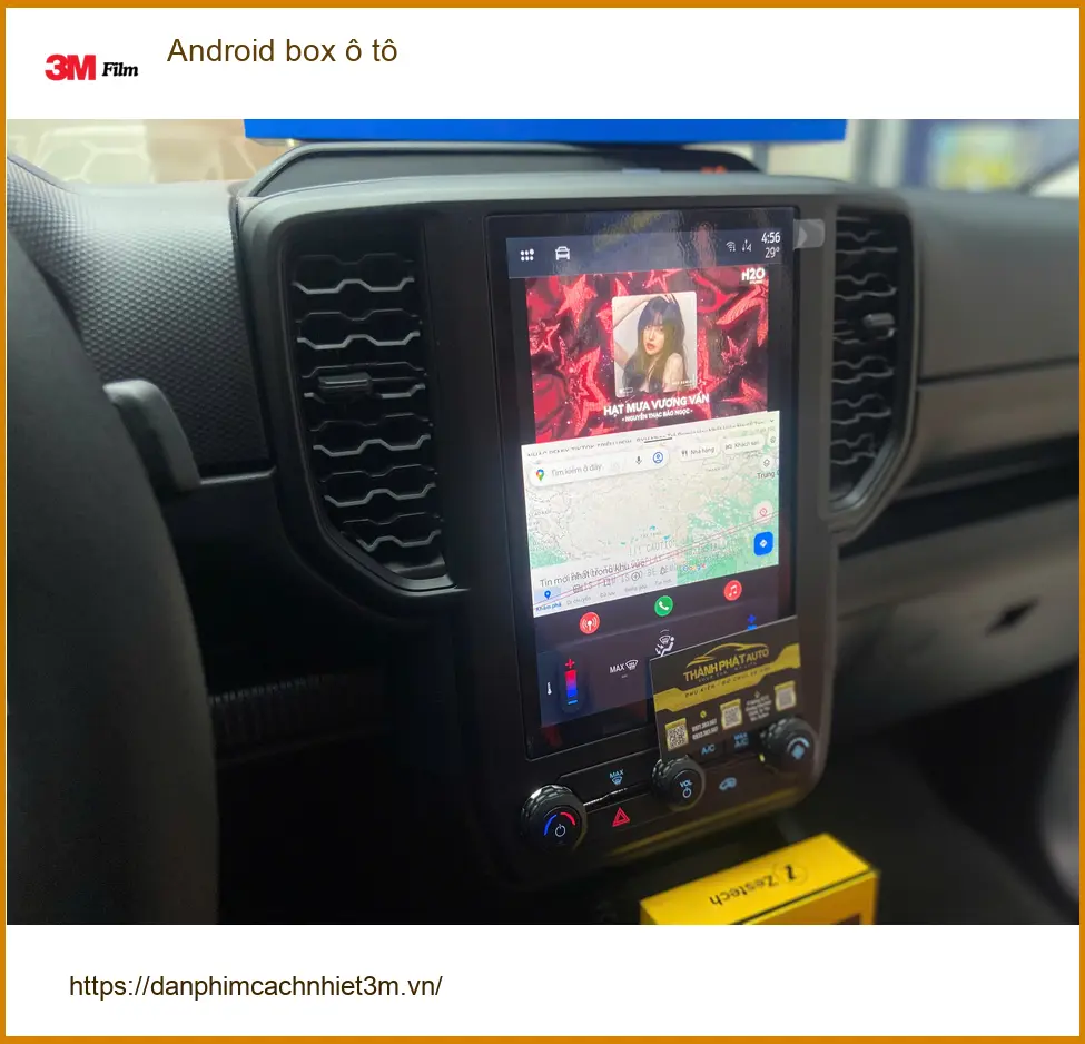 Anh Lân lắp Android box ô tô cho Ford Ranger tại Quận Huyện Hóc Môn ảnh thực tế 2