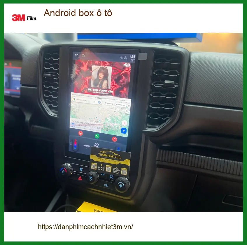 Anh Lân lắp Android box ô tô cho Ford Ranger tại Quận Huyện Hóc Môn ảnh thực tế 4