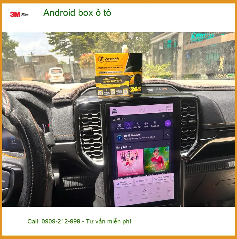 Anh Minh lắp Android box ô tô cho Honda CRV tại Hóc Môn ảnh thực tế 4