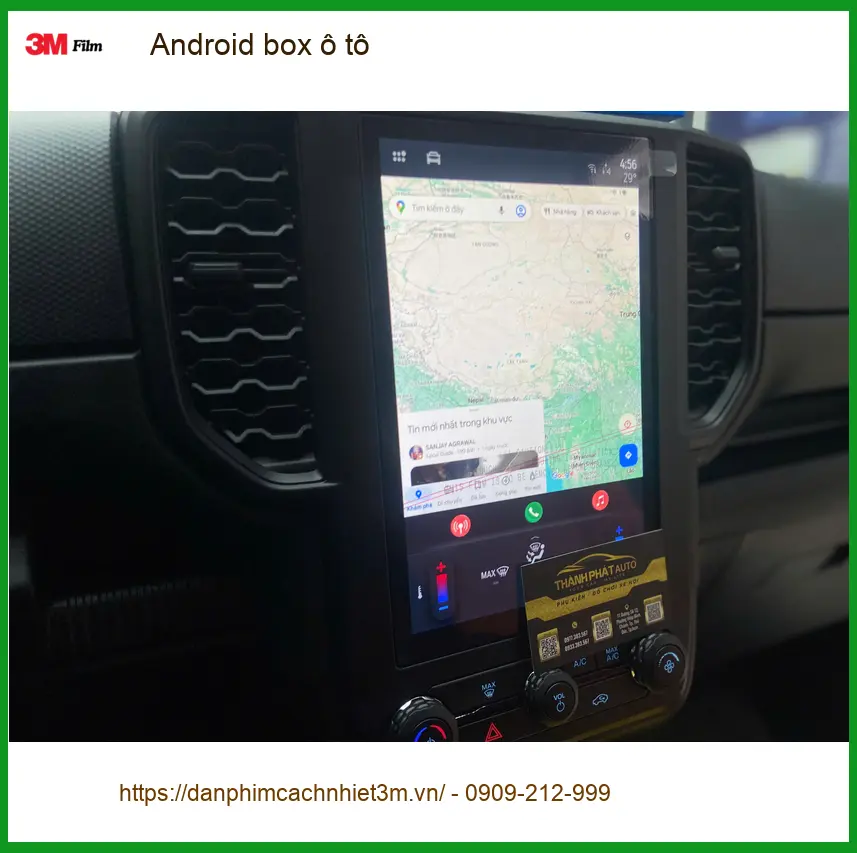 Anh Bách lắp Android box ô tô cho Hyundai Accent tại Quận 12 để nâng tầm giải trí trên xe ảnh thực tế 3