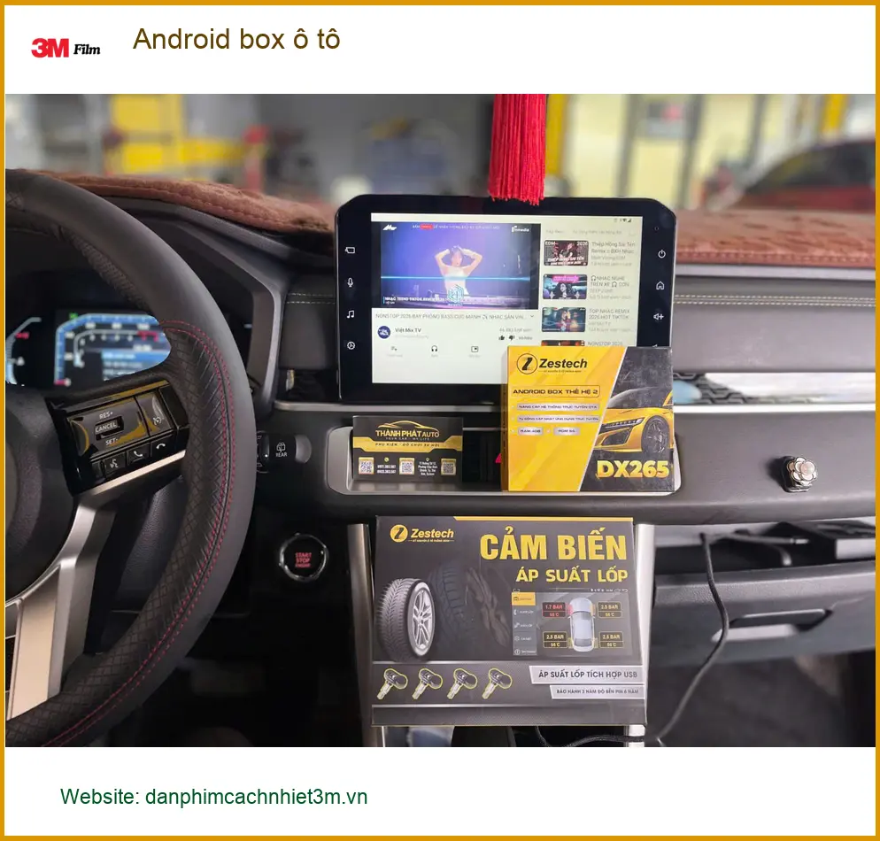Chú Bằng lắp Android box ô tô Ford Everest tại Nhà Bè để giải trí đỉnh cao ảnh thực tế 2