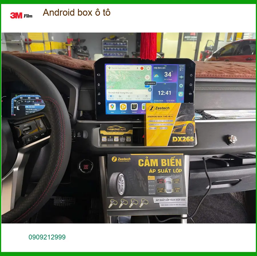 Chú Bằng lắp Android box ô tô Ford Everest tại Nhà Bè để giải trí đỉnh cao ảnh thực tế 3