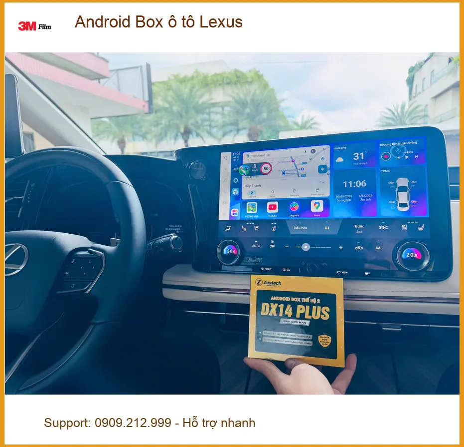 Anh Phong lắp Android Box ô tô Lexus tại Quận 12 để nâng tầm trải nghiệm lái xe