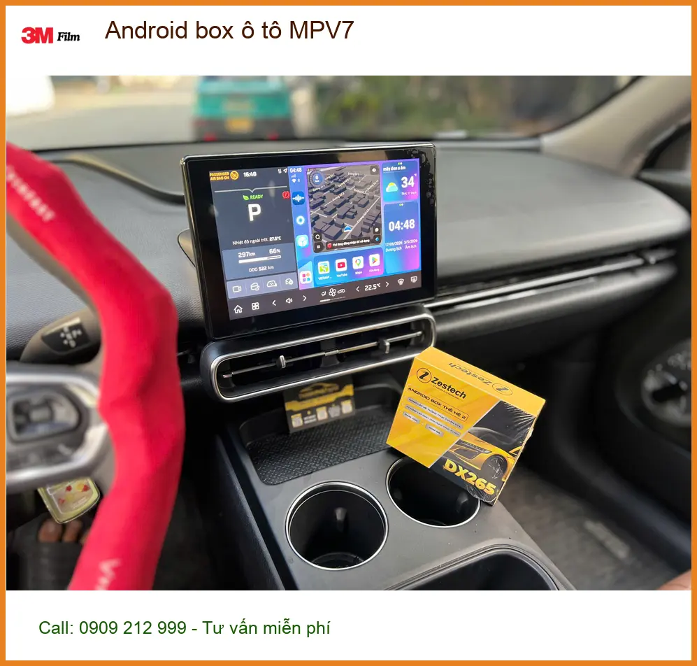 Anh Dũng lắp Android box ô tô MPV7 cho Honda CRV tại Quận 3 ảnh thực tế 3
