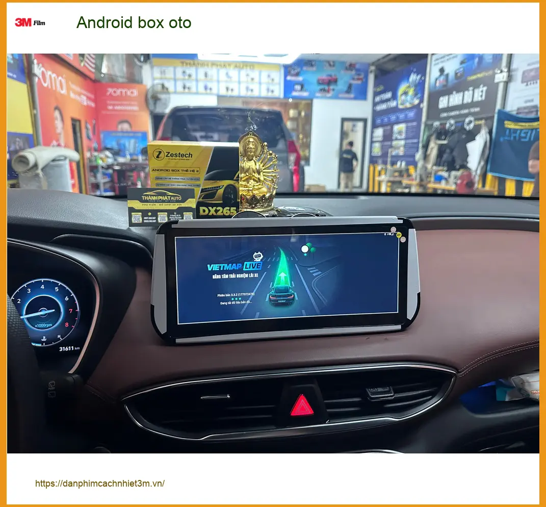 Chị Hương lắp Android box oto cho Honda CRV tại Quận 9 để xem Youtube và định vị tiện lợi