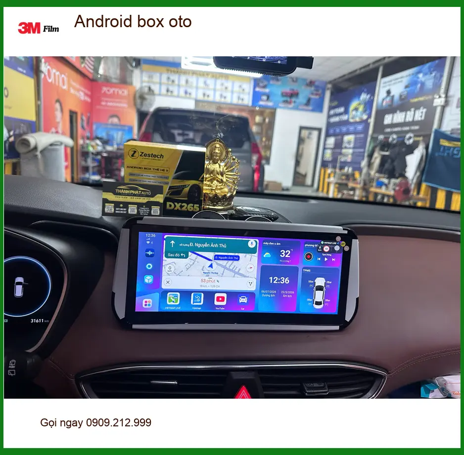 Anh Long nâng cấp Android Box ô tô tại Quận 7 cho VinFast Lux A2.0 ảnh thực tế 4