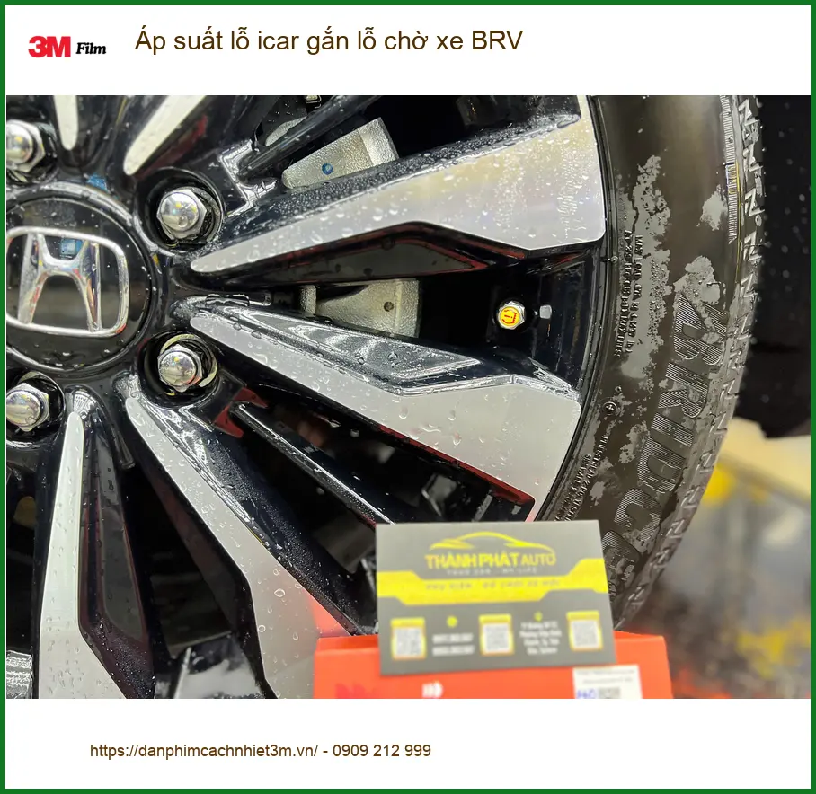 Anh Trọng lắp cảm biến áp suất lốp iCar gắn lỗ chờ BRV ở Nhà Bè ảnh thực tế 2