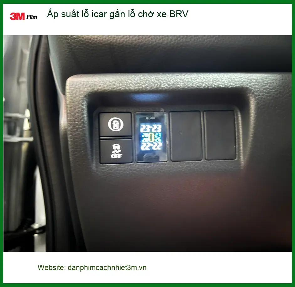 Anh Trọng lắp cảm biến áp suất lốp iCar gắn lỗ chờ BRV ở Nhà Bè ảnh thực tế 3