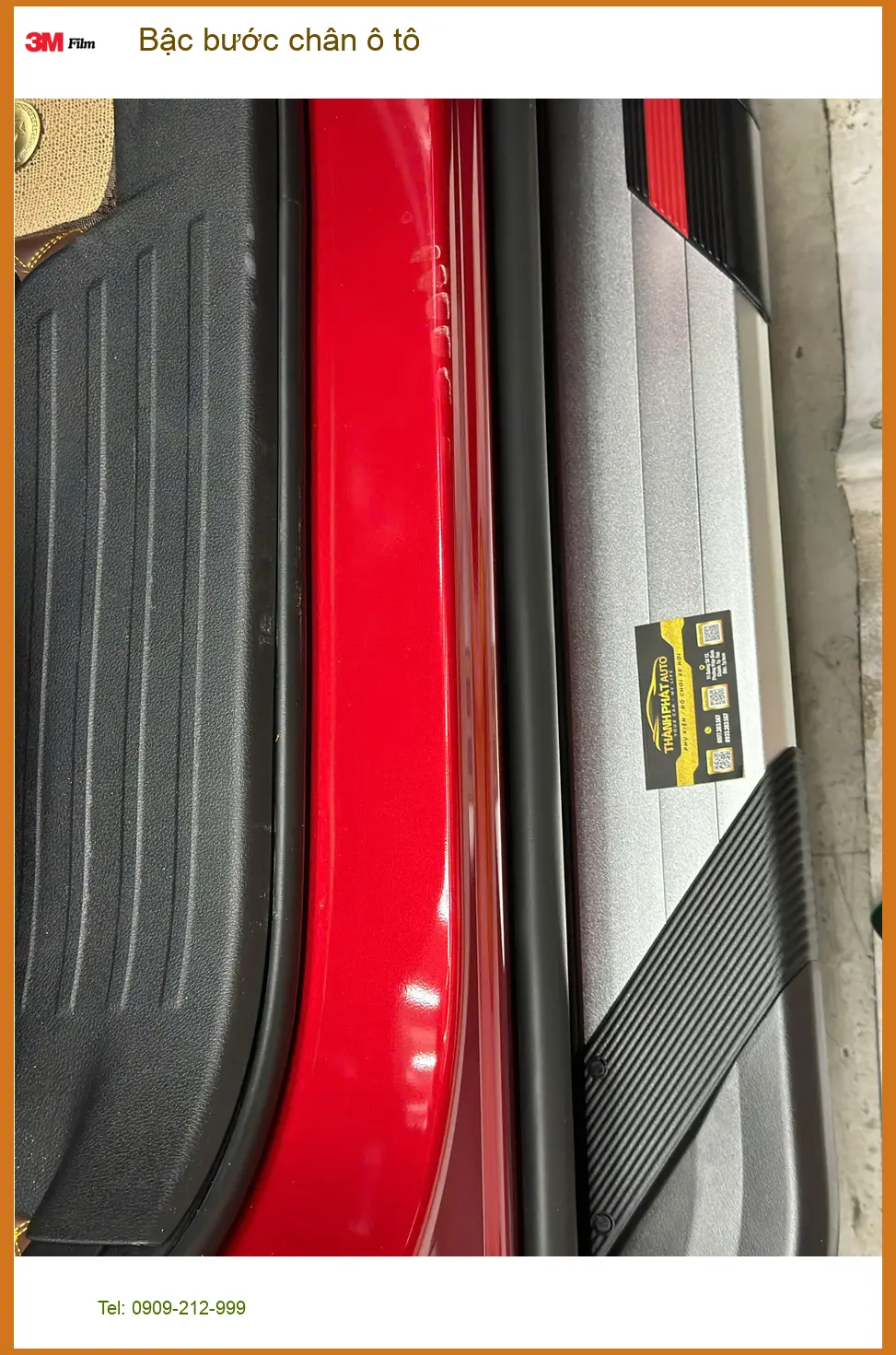 Anh Duy lắp bậc bước chân ô tô Hyundai Santa Fe tại Hóc Môn để gia đình tiện lên xuống ảnh thực tế 2