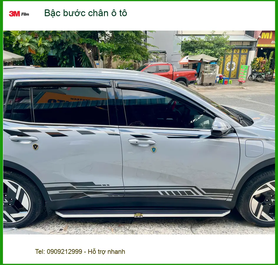 Anh Lâm lắp bậc bước chân ô tô cho Hyundai SantaFe tại Hóc Môn