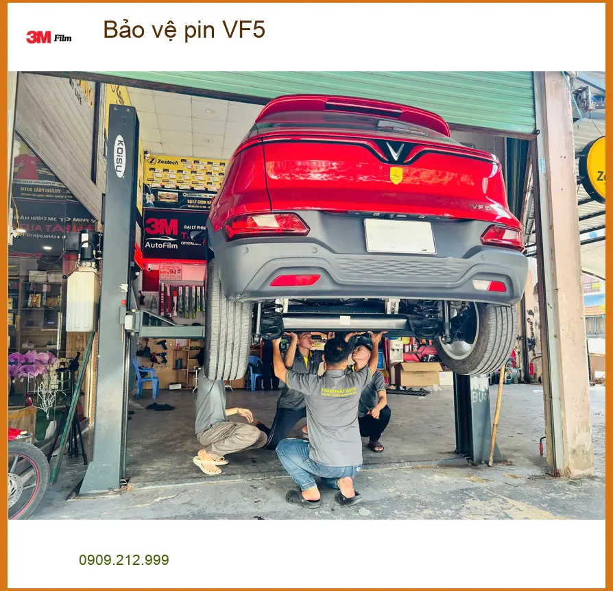 Anh Tùng lắp bảo vệ pin VinFast VF5 tại Quận 8 để kéo dài tuổi thọ ảnh thực tế 5