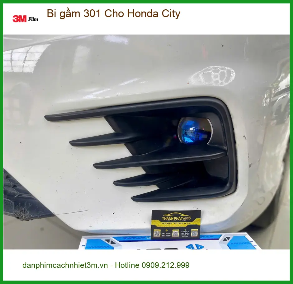 Chị Mai lắp bi gầm 301 cho Honda City ở Bình Chánh vì đèn zin mờ khó nhìn ảnh thực tế 3