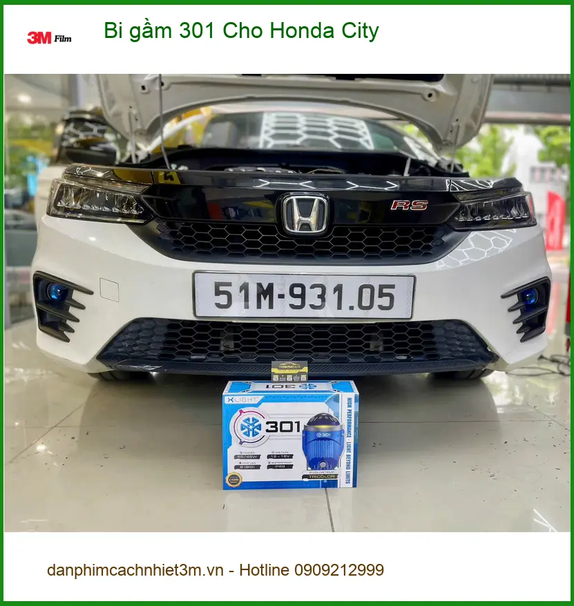 Anh Quang Minh lắp Bi gầm 301 cho Honda City vì đèn zin không đủ sáng tại Quận 2