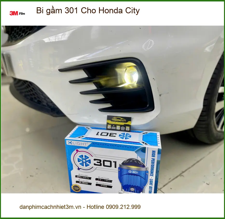 Anh Quang Minh lắp Bi gầm 301 cho Honda City vì đèn zin không đủ sáng tại Quận 2 ảnh thực tế 2
