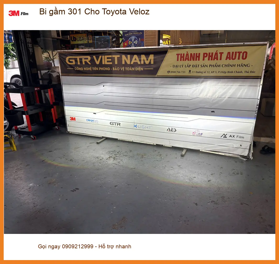 Anh Phong độ bi gầm 301 cho Toyota Veloz Quận 12 tăng cường ánh sáng hiệu quả