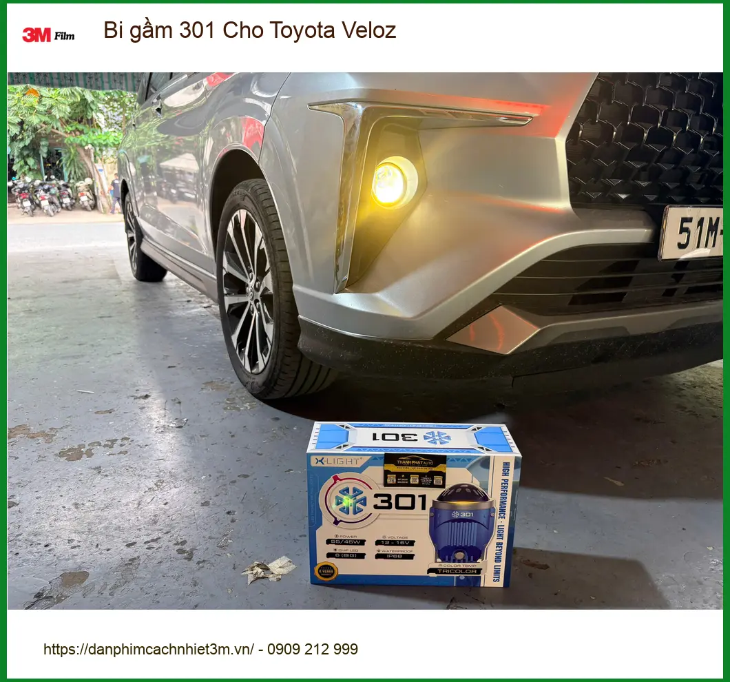 Anh Phong độ bi gầm 301 cho Toyota Veloz Quận 12 tăng cường ánh sáng hiệu quả ảnh thực tế 2
