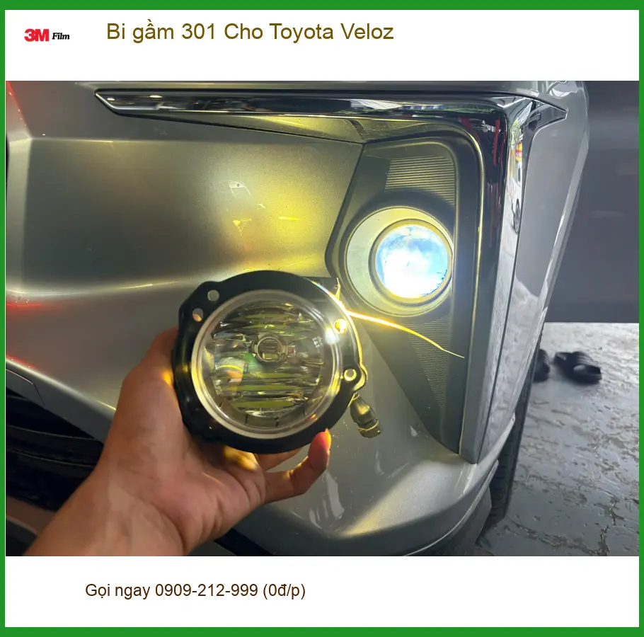 Anh Phong độ bi gầm 301 cho Toyota Veloz tại Quận 5 vì đèn zin yếu ảnh thực tế 5