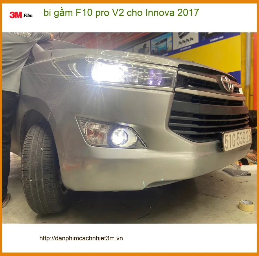 Anh Minh lắp bi gầm F10 pro V2 cho Innova 2017 ở Quận Gò Vấp