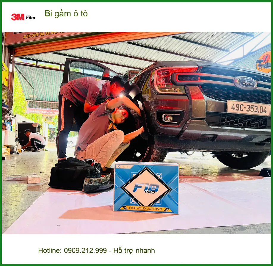 Anh Khang lắp bi gầm ô tô cho Hyundai Creta tại Củ Chi vì đèn zin yếu khi đi đường trường ảnh thực tế 4