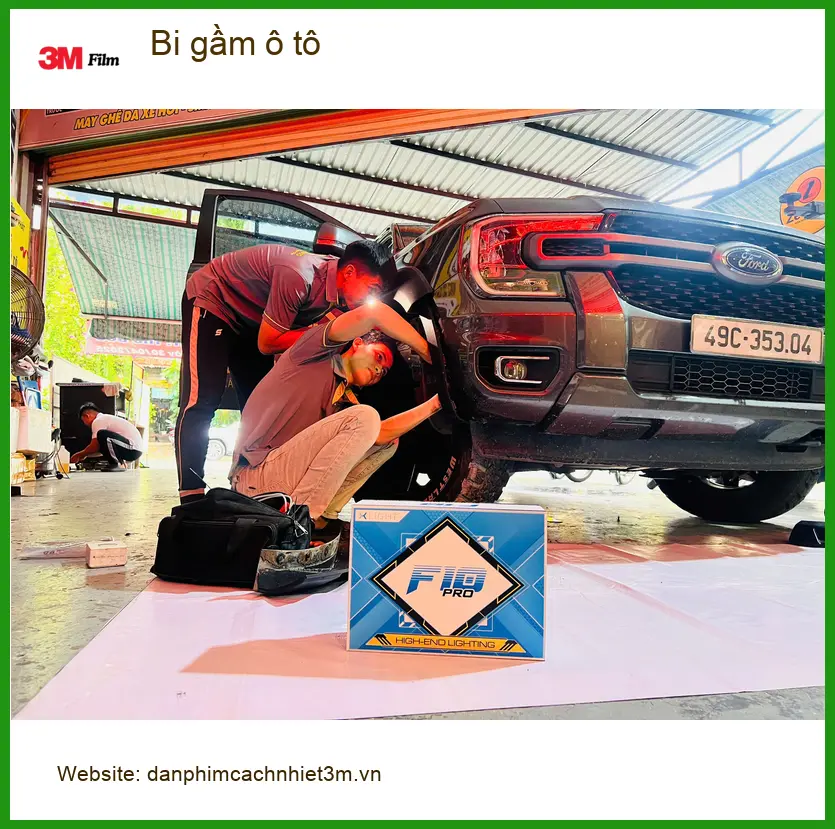 Anh Duy độ bi gầm ô tô cho Hyundai Accent tại Quận 4 vì đèn zin không đủ sáng khi đi đêm ảnh thực tế 4