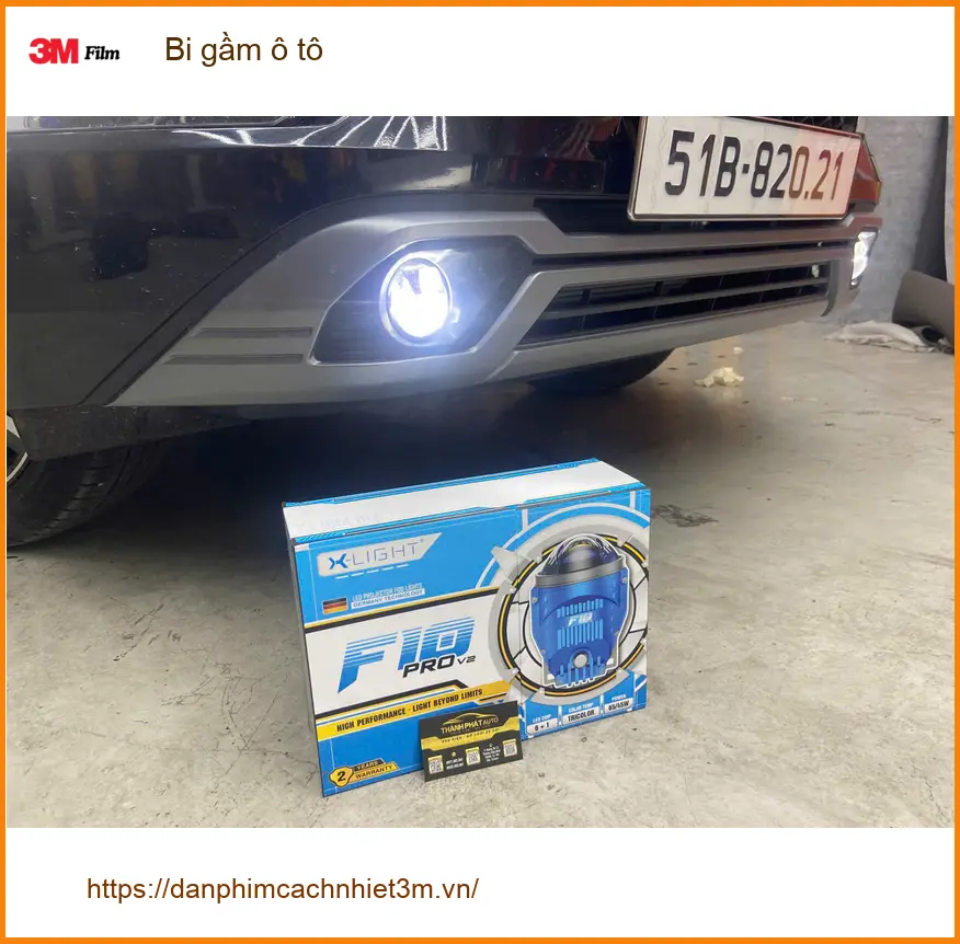 Anh Tấn lắp bi gầm ô tô cho Hyundai Santa Fe để tăng sáng tại Hóc Môn ảnh thực tế 3