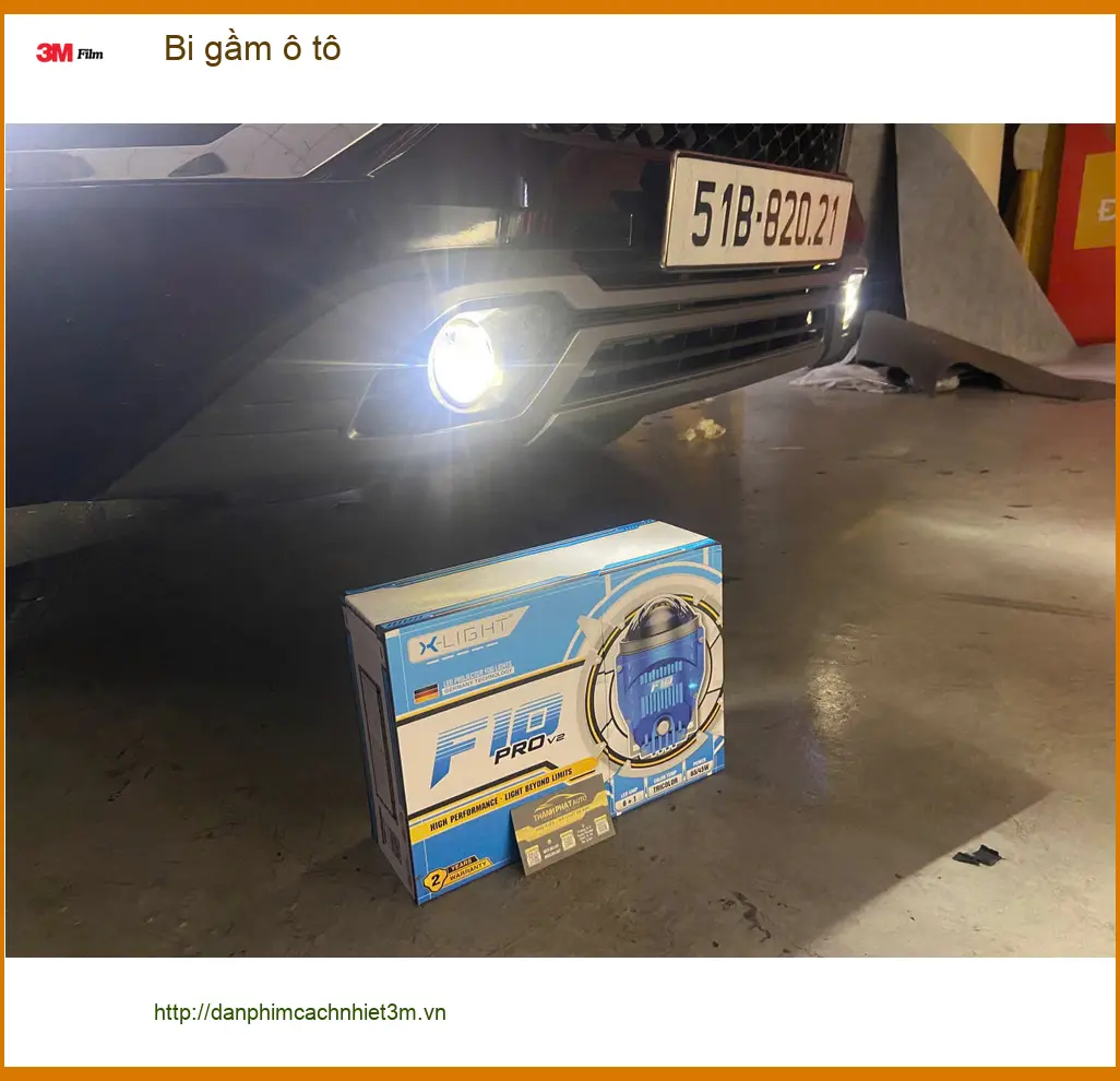 Anh Bách độ bi gầm Mitsubishi Attrage vì đèn zin yếu khi đi mưa ở Thủ Đức ảnh thực tế 5