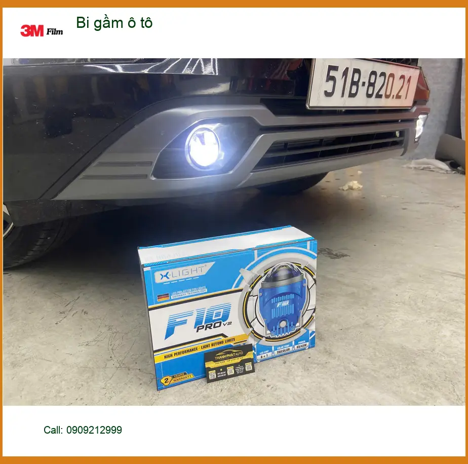 Anh Minh độ bi gầm cho Hyundai Santa Fe tại Quận 7 để cải thiện tầm nhìn ban đêm