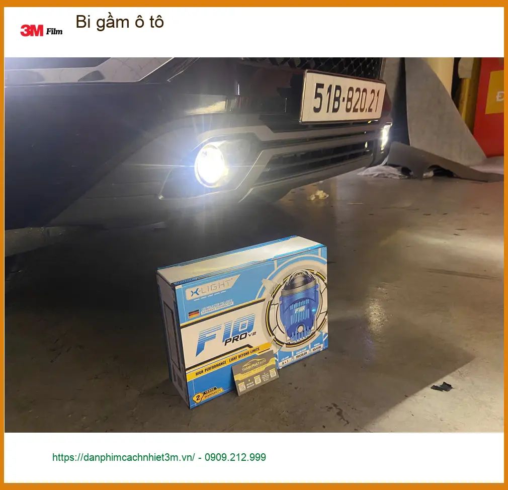 Anh Minh độ bi gầm cho Hyundai Santa Fe tại Quận 7 để cải thiện tầm nhìn ban đêm ảnh thực tế 2