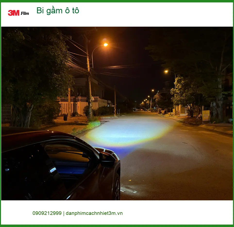 Chị Thanh lắp bi gầm ô tô cho Hyundai Accent ở Quận 3 để cải thiện tầm nhìn ban đêm