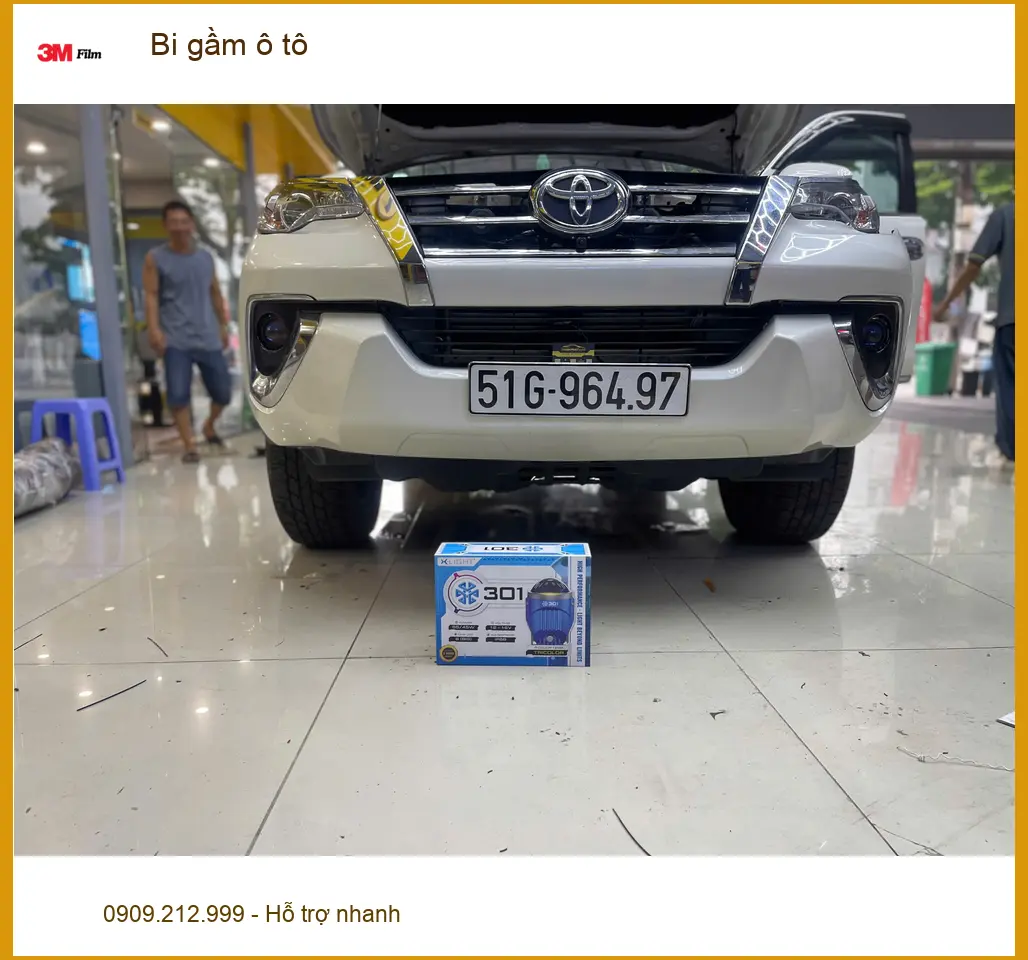Anh Khải độ bi gầm cho Hyundai Accent tại Quận 8 vì đèn zin quá tối vào ban đêm ảnh thực tế 2