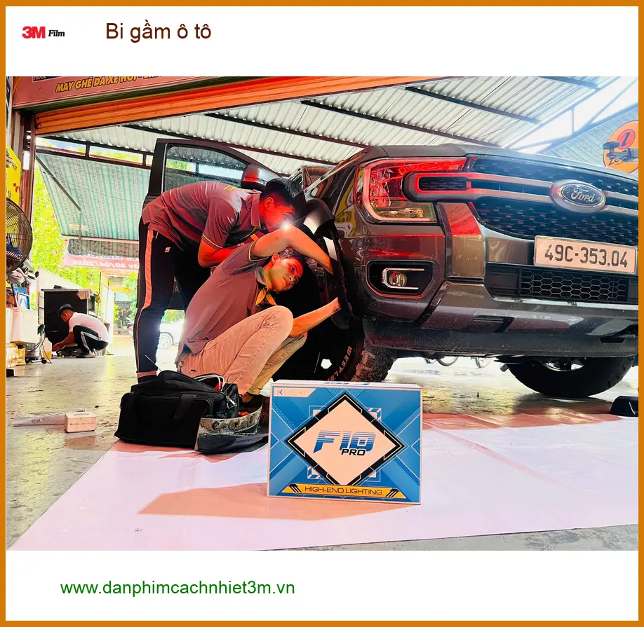 Anh Tùng độ bi gầm ô tô cho Toyota Raize tại Quận Thủ Đức để cải thiện tầm nhìn ban đêm ảnh thực tế 4