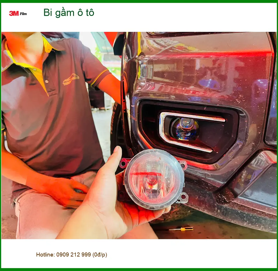 Anh Tùng độ bi gầm ô tô cho Toyota Raize tại Quận Thủ Đức để cải thiện tầm nhìn ban đêm ảnh thực tế 5