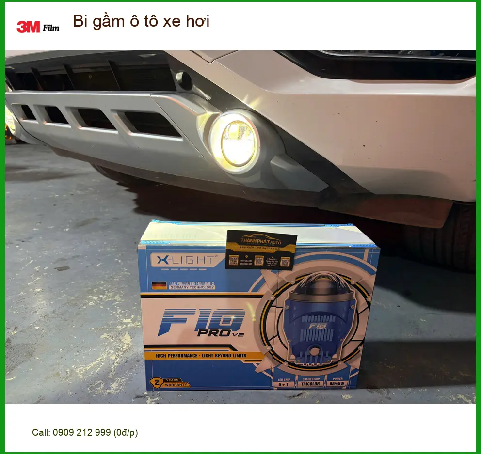 Chú Quang lắp bi gầm ô tô xe hơi Hyundai Accent ở Quận 9 vì đèn zin mờ ảnh thực tế 2