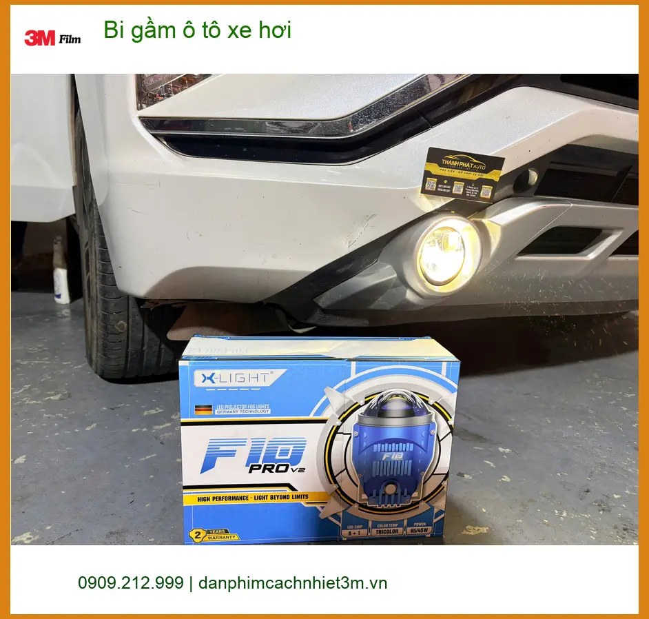 Anh Quang độ bi gầm ô tô Hyundai Accent để tăng sáng khi lái xe đêm ở Quận 2 ảnh thực tế 2
