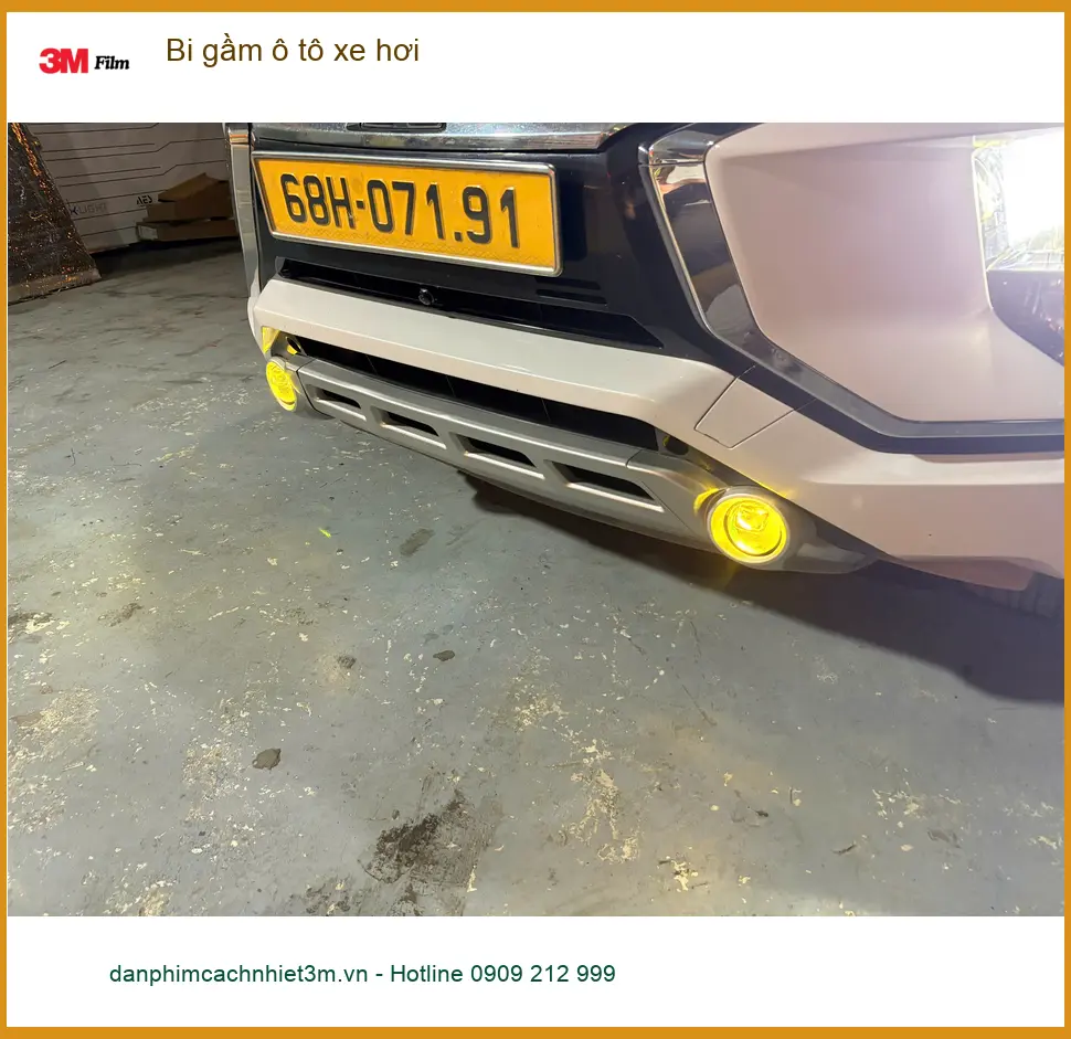 Anh Quang độ bi gầm ô tô Hyundai Accent để tăng sáng khi lái xe đêm ở Quận 2 ảnh thực tế 3