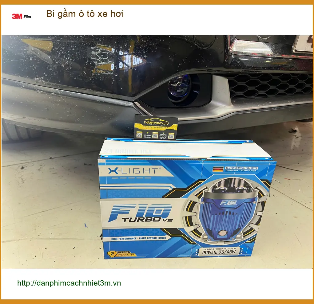 Chị Tuyết lắp bi gầm Hyundai Accent tại Cần Giờ do đèn zin yếu ảnh thực tế 2