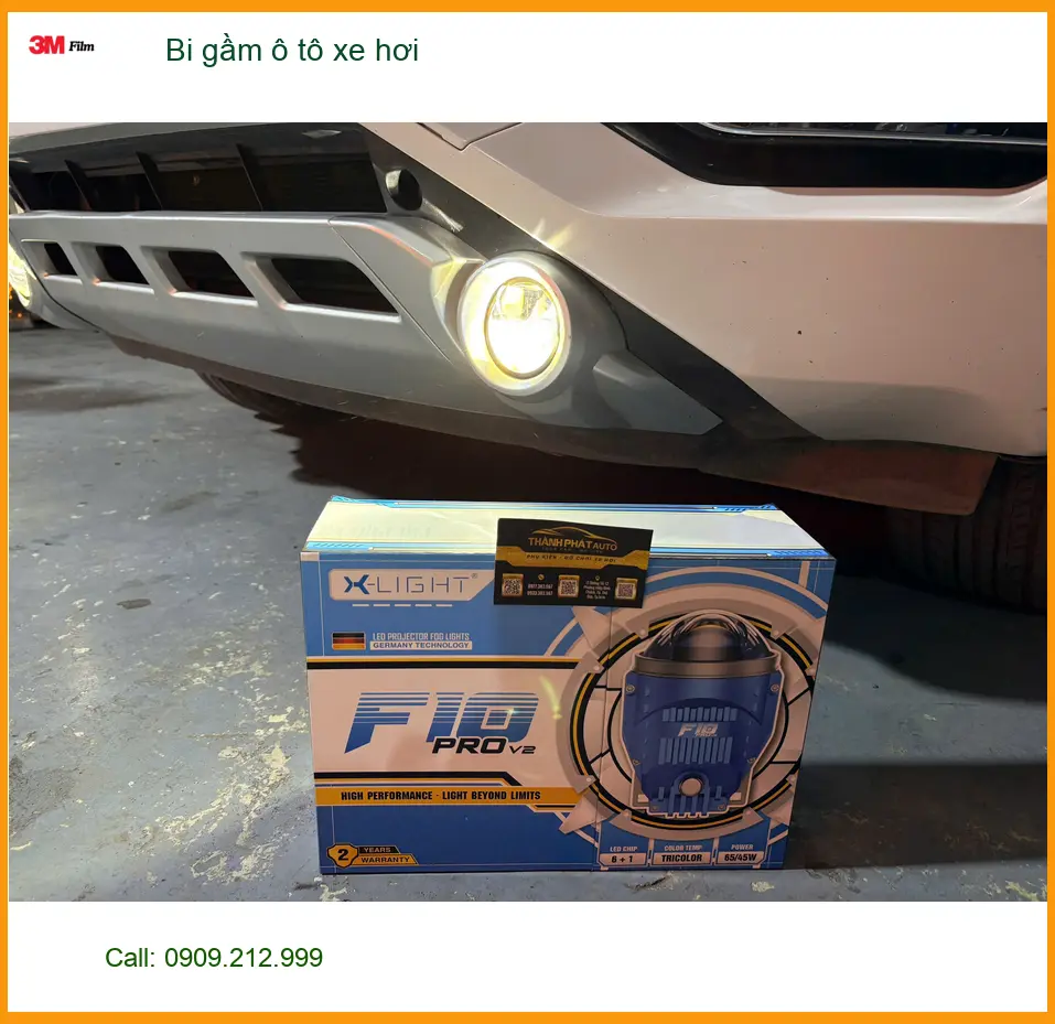 Anh Long lắp bi gầm ô tô cho Hyundai Accent để cải thiện tầm nhìn ban đêm ở Quận 5