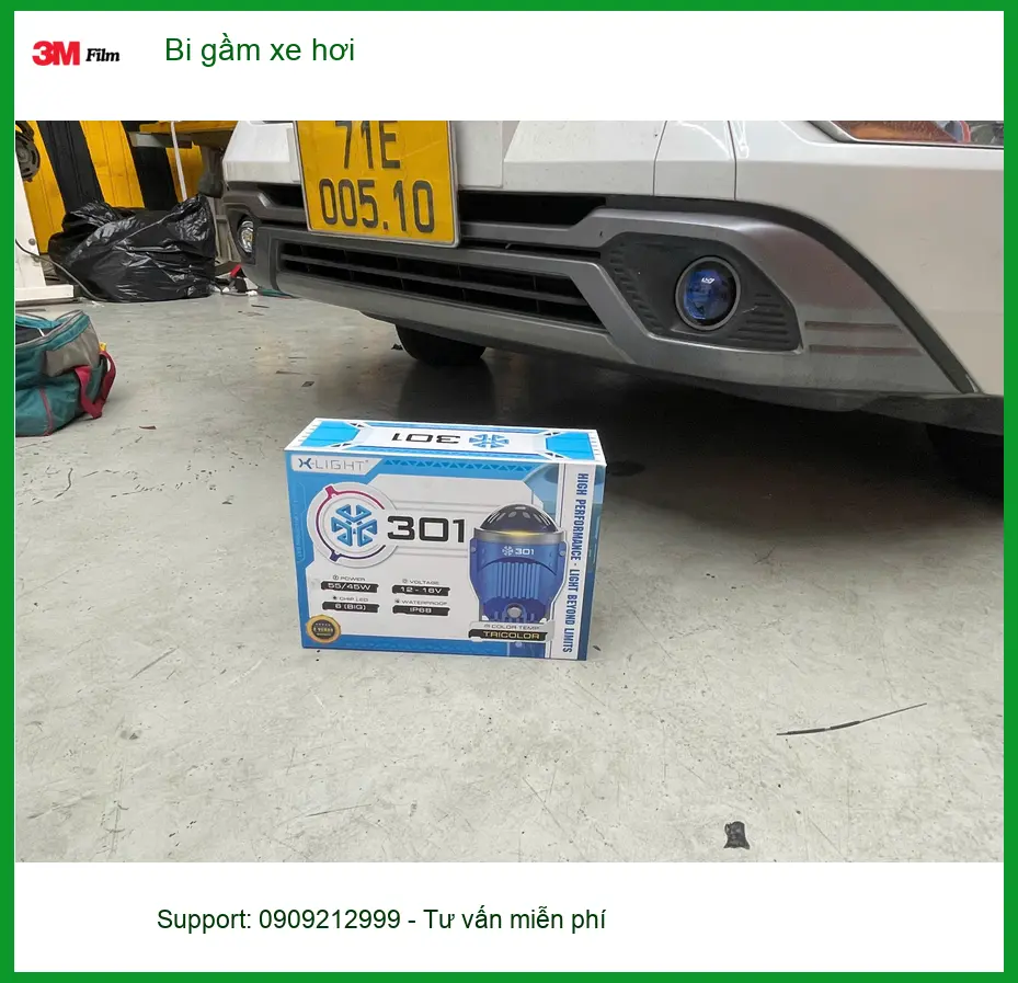 Anh Khải độ bi gầm xe hơi Ford Everest tại Quận Tân Bình vì đèn zin yếu ảnh thực tế 3