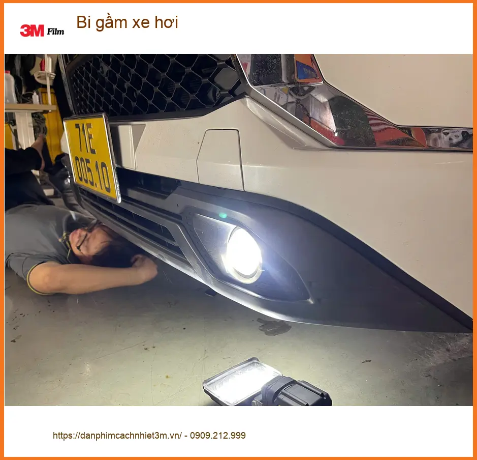 Anh Kiên độ bi gầm xe hơi cho Honda HR-V tại Quận Củ Chi để cải thiện tầm nhìn ban đêm ảnh thực tế 3