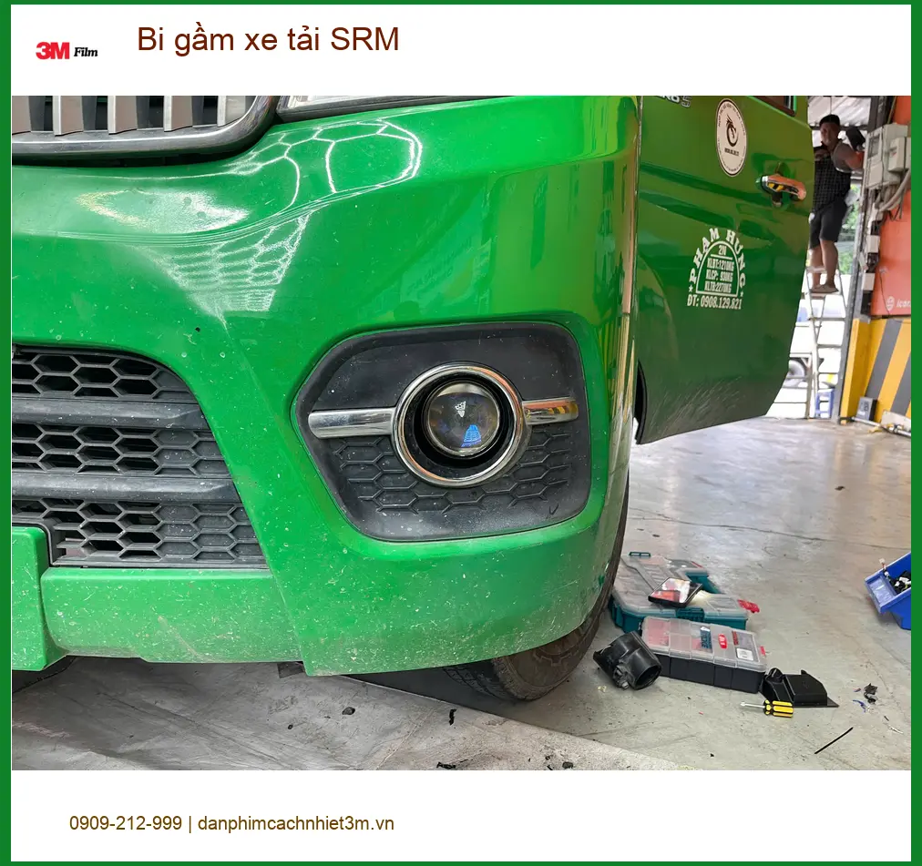 Anh Cường độ bi gầm cho xe tải SRM vì thường xuyên chở hàng ban đêm tại Thủ Đức ảnh thực tế 2
