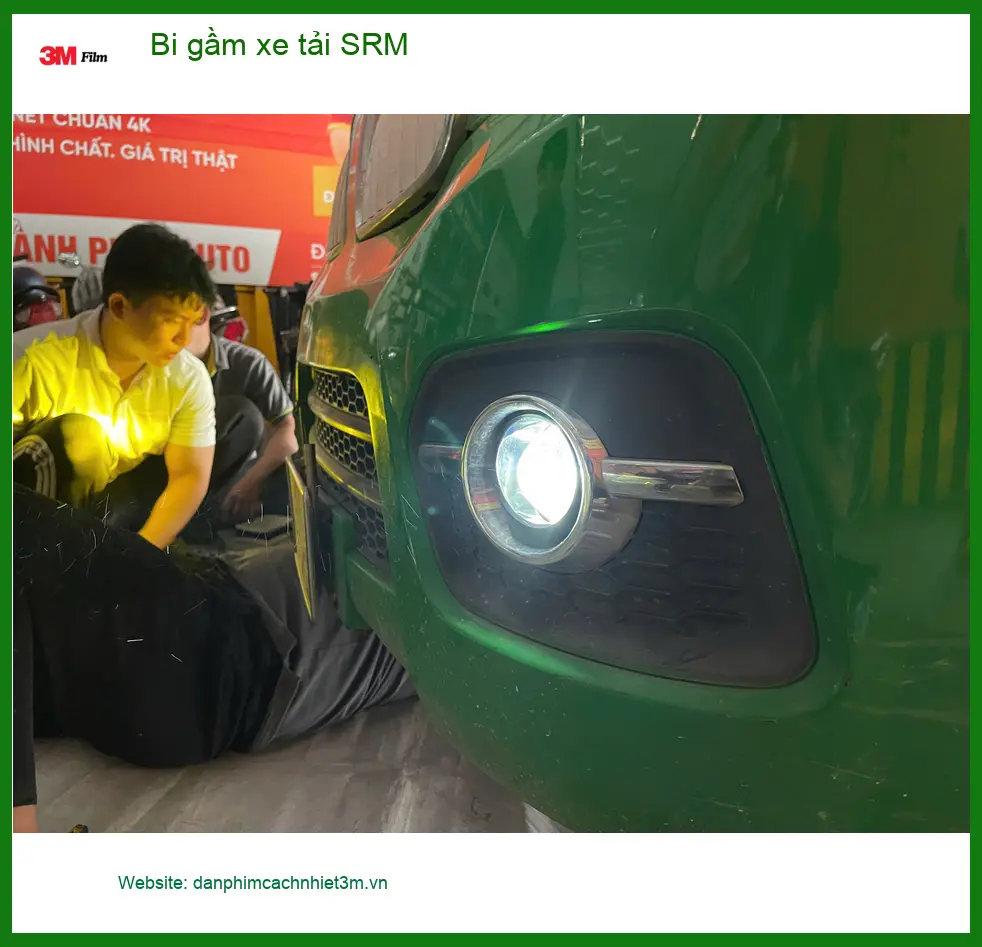 Anh Cường độ bi gầm cho xe tải SRM vì thường xuyên chở hàng ban đêm tại Thủ Đức ảnh thực tế 3