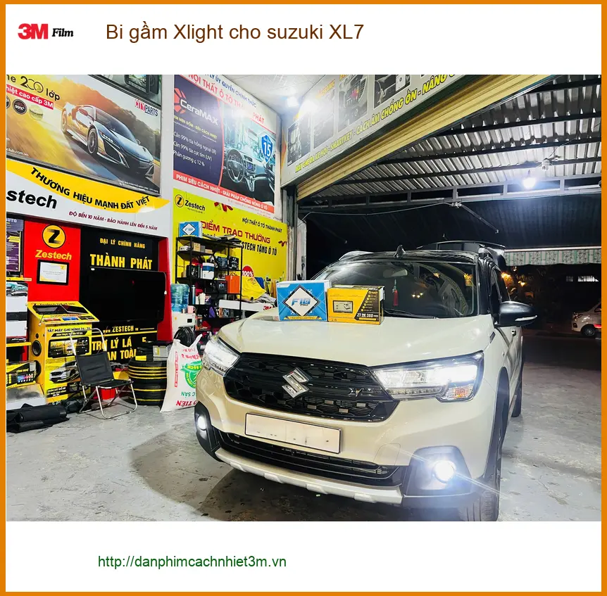 Anh Dũng độ bi gầm Xlight cho Suzuki XL7 tăng sáng an toàn tại Quận Tân Phú ảnh thực tế 2