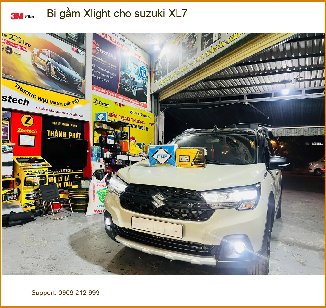 Anh Tùng nâng cấp bi gầm Xlight cho Suzuki XL7 tại Quận 7 vì đèn zin kém sáng