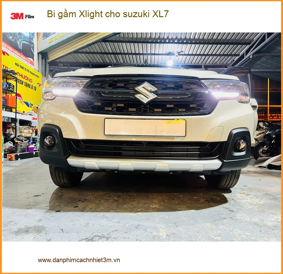 Anh Tùng nâng cấp bi gầm Xlight cho Suzuki XL7 tại Quận 7 vì đèn zin kém sáng ảnh thực tế 3