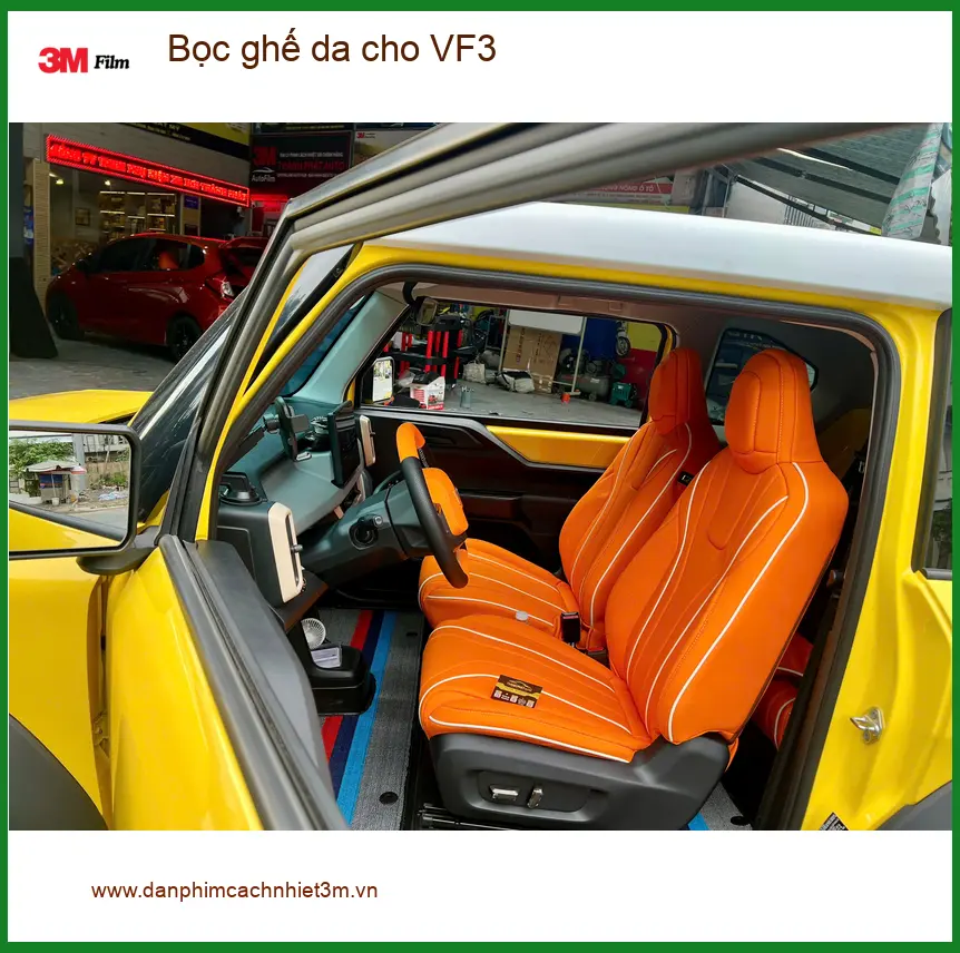 Chị Thanh bọc ghế da cho VF3 Quận 10 muốn nội thất sang trọng, dễ vệ sinh