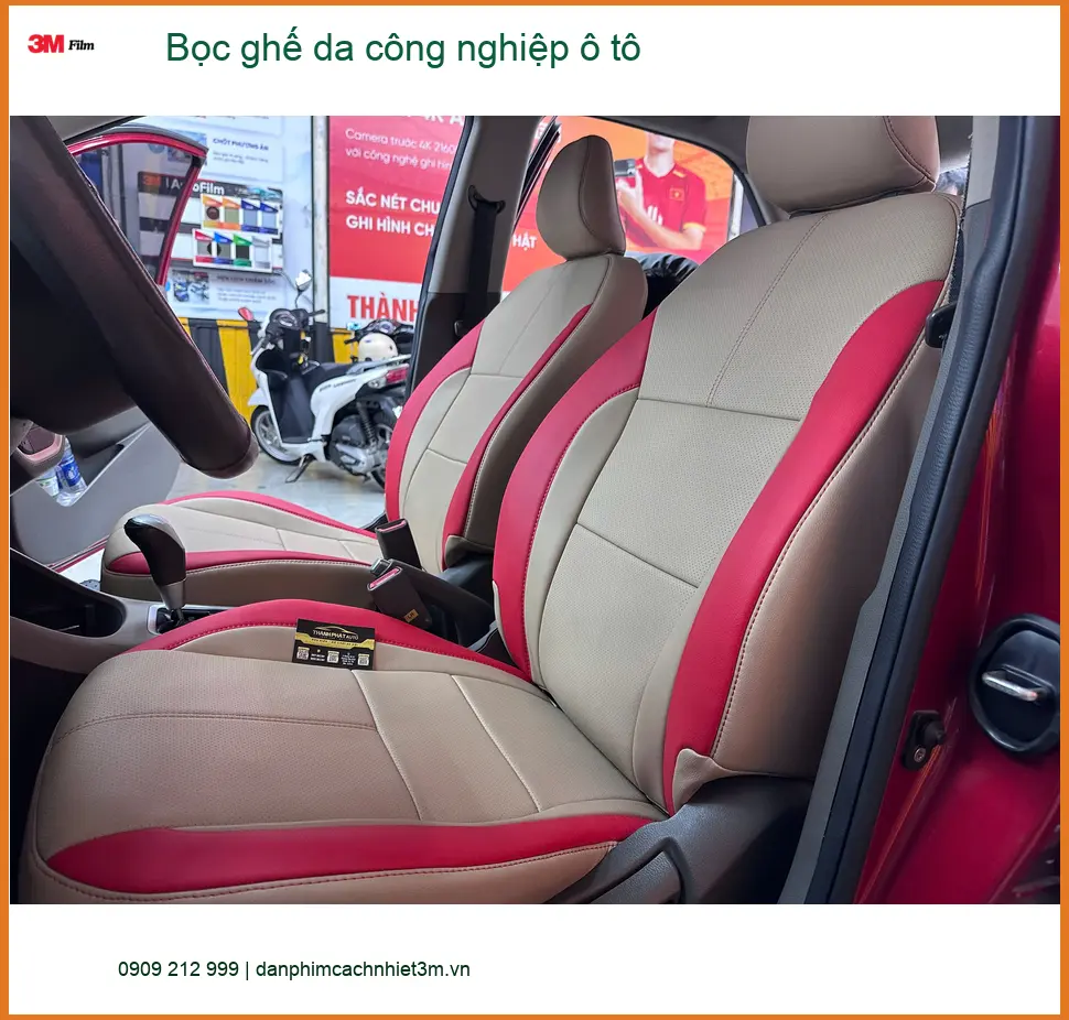 Chị Hằng bọc ghế da công nghiệp cho Kia K3 tại Quận 10 để nội thất bền và sạch