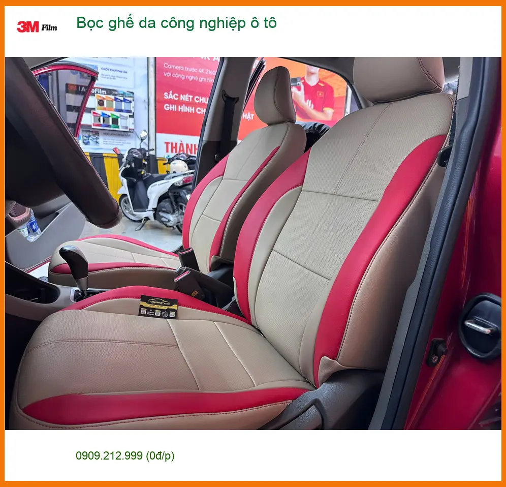 Anh Lân bọc ghế da công nghiệp ô tô cho Ford Everest tại Bình Chánh ảnh thực tế 2